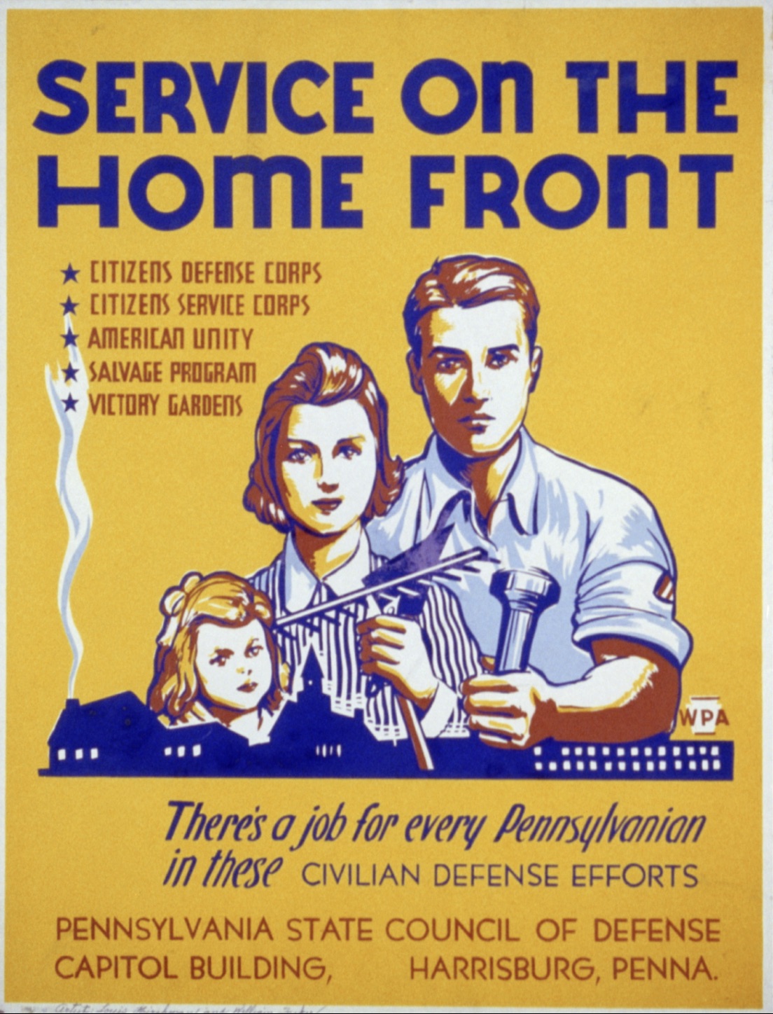 WPA US World War II homefront poster